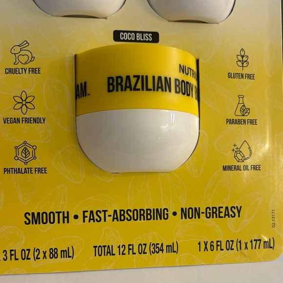 Nutrius Brazilian Body Butter Cream - Yellow and White - Picture 3 of 11